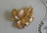 Vintage Monet Autumn Leaf Brooch Pin