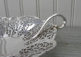 Vintage International Silver Lovelace Footed Handled Candy Dish