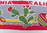 Vintage California State Map Souvenir Tablecloth Pre-Disney