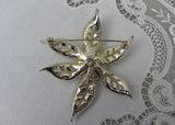 Vintage Sarah Coventry Pink Christmas Poinsettia Pin
