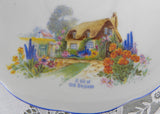 Antique Royal Albert Crown China A Bit Of Old England Teacup Trio English Cottage - The Pink Rose Cottage 