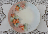 Vintage Hand Painted Plate with Red Currant Berries