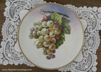 Vintage Hand Painted Bunch of Grapes Plate