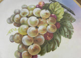 Vintage Hand Painted Bunch of Grapes Plate
