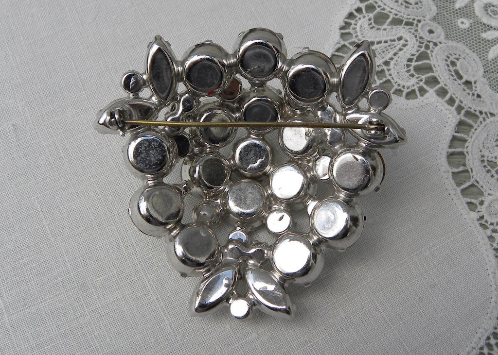 Clear Rhinestone Question Mark Brooch Pin Vintage – The Jewelry Lady's Store