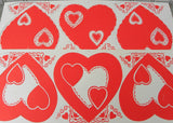 Unused Vintage 1950's Gibson Make Your Own Valentines Kits For Children