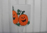 Set of 3 Vintage Halloween Pumpkin Votive Candle Holders