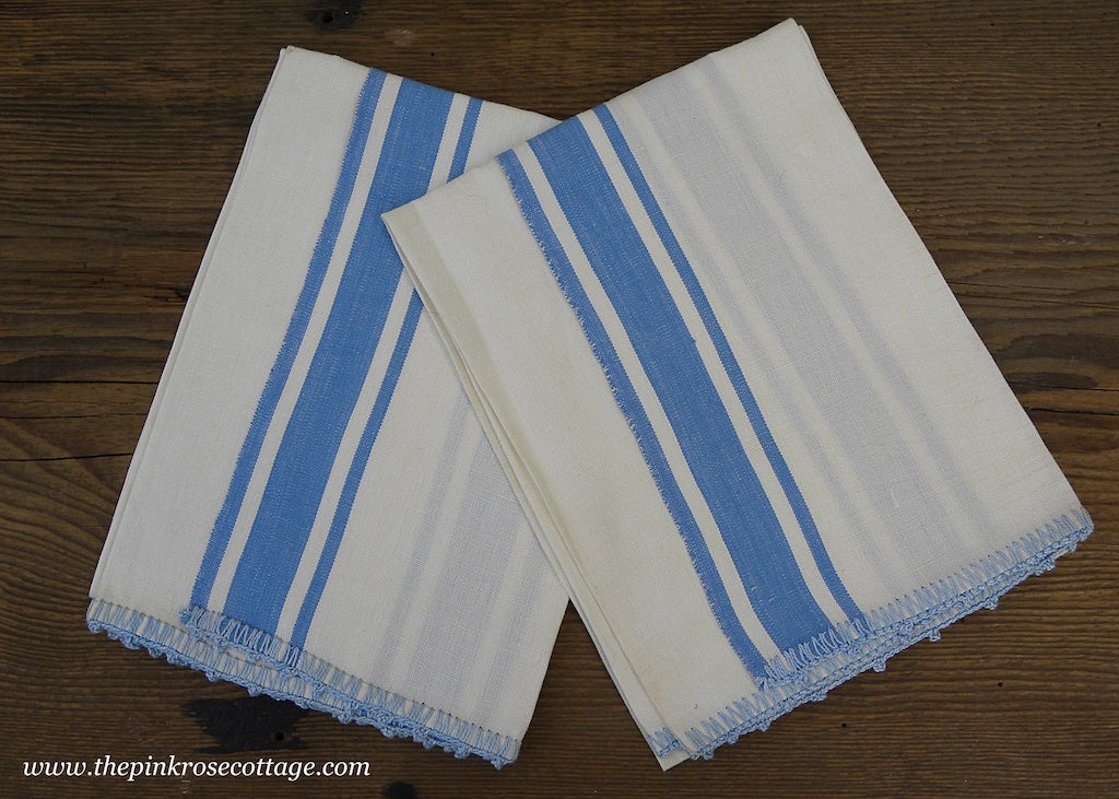 Printed Tea Towel, Linen Cotton Canvas - Fleur De Lis Blue White Gothic  Medieval French Print Decorative Kitchen Towel by Spoonflower 