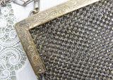 Antique German Silver Mesh Purse Handbag