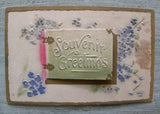 Antique Embossed Souvenir Greetings Postcard with Forget Me Nots