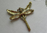Heidi Daus Critters Collector Edition Dragonfly Brooch Pendant