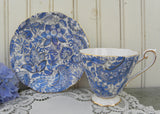 Vintage Blue Paisley Royal Standard Teacup and Saucer
