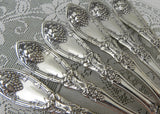 Vintage 1881 Rogers LA VIGNE Silver Plated Grapes Dinner Forks