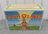 Vintage Land O'Lakes Butter Advertising Tin Recipe Box