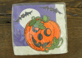 Vintage American Greetings Halloween Pumpkin and Bats Napkins