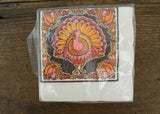 Vintage American Greetings Mod Thanksgiving Turkey Napkins