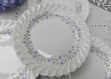 Vintage Haviland Limoges Gentiane Bread and Butter Plates Blue Flowers