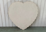 Vintage White Lace and Red Rose Heart Valentine's Day Candy Box