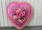 Vintage Pink Rose Valentine's Day Heart Candy Box