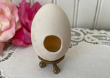 Vintage Hand Painted Easter Bunny and Chick China Egg with Stand