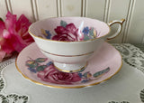 Vintage Paragon Cabbage Rose Pink Teacup Double Warranted