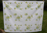 Vintage Wilendur Tablecloth Princess Rose Yellow