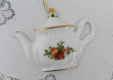 Royal Albert Old Country Roses Teapot Hanging Ornament in Box